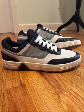 Skechers Mark Nason Low-Top Mesh and Leather Sneakers in White and Navy size 11